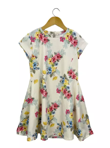 Vestido Paola Bimbi Floral Off White