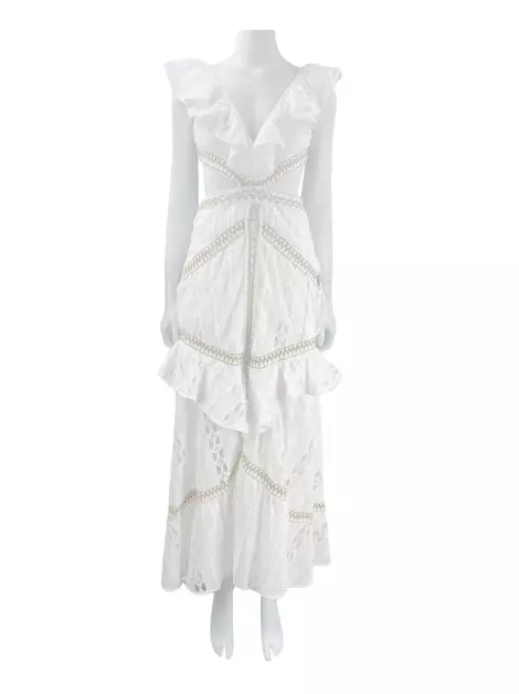 Vestido PatBo Bordado Off White