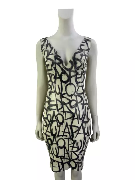 Vestido Patricia Viera Couro Estampado