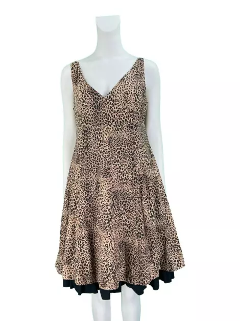 Vestido Patricia Viera Tecido Animal Print