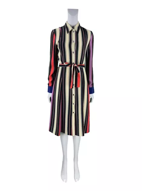 Vestido Paul Smith Midi Listrado