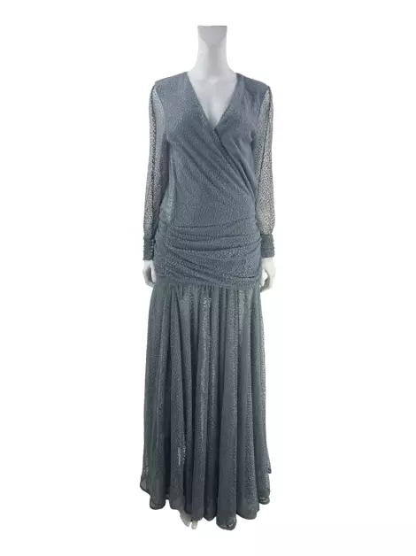 Vestido Paula Raia Texturizado Cinza