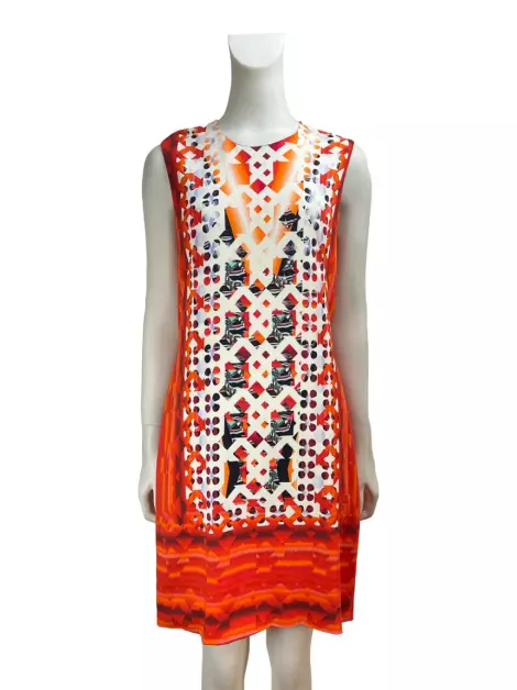 Vestido Peter Pilotto Laranja Estampado