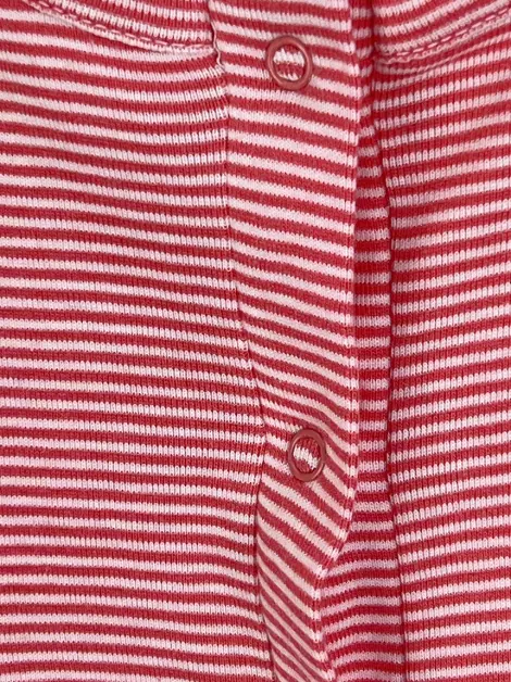 Vestido Petit Bateau Listrado Vermelho