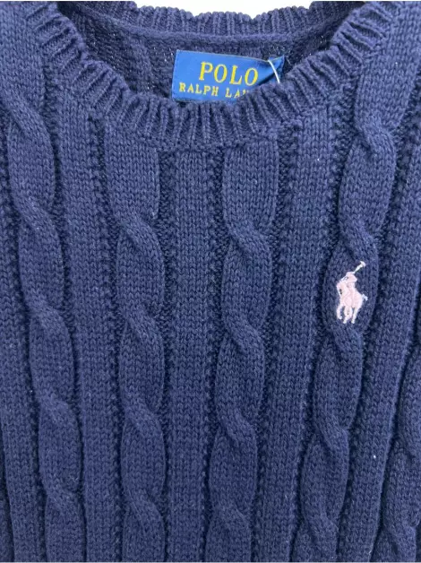 Vestido Polo Ralph Lauren Tricot Azul