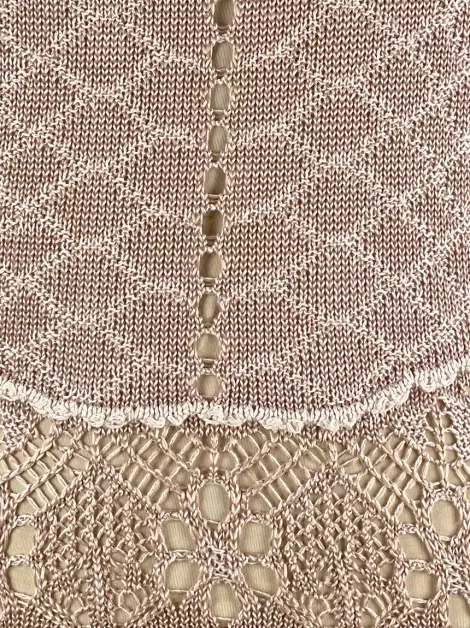 Vestido Pusco Crochê Rosa