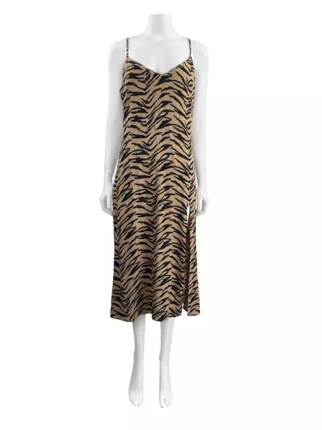Vestido Reformation Midi Animal Print