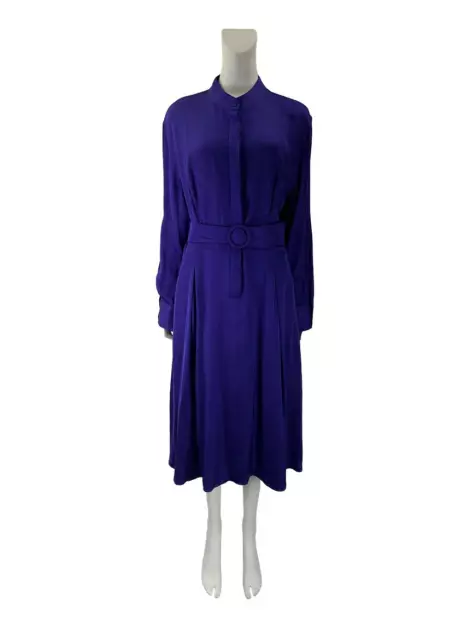 Vestido Reinaldo Lourenço Acetinado Roxo
