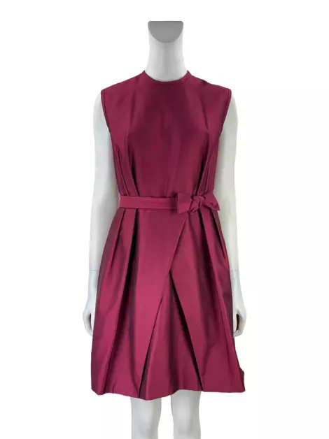 Vestido Reinaldo Lourenço Laço Vinho