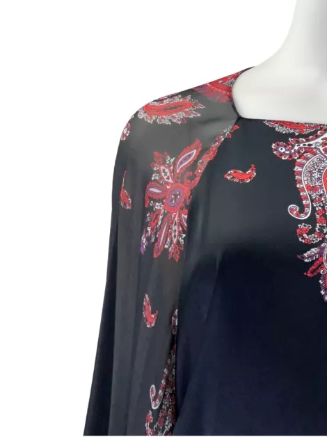 Vestido Reinaldo Lourenço Seda Estampado