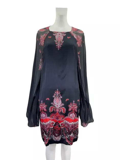 Vestido Reinaldo Lourenço Seda Estampado