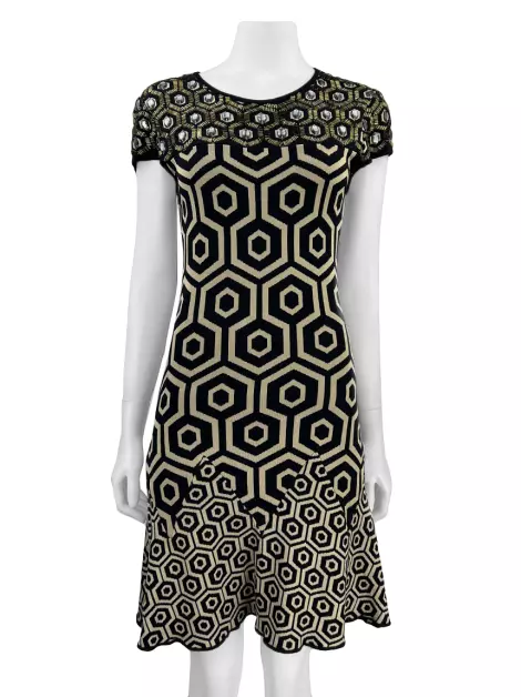 Vestido Renata Campos Bordado Estampado