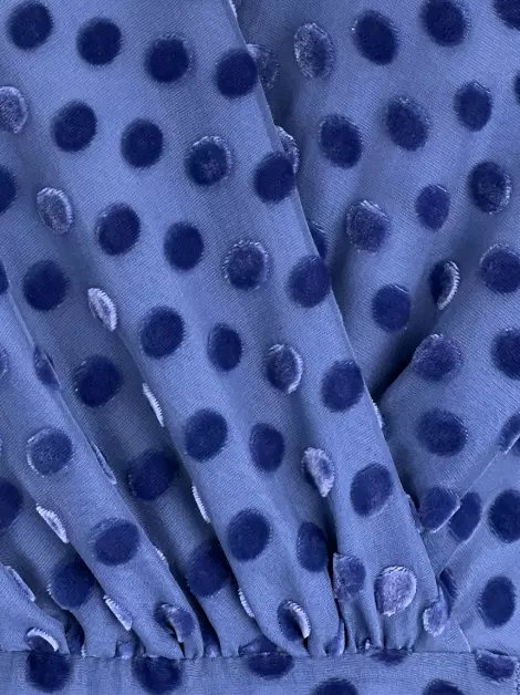 Vestido Rixo Tecido Azul