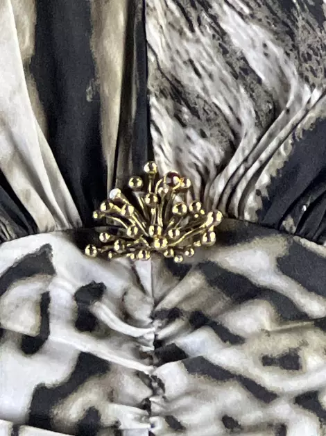 Vestido Roberto Cavalli Acetinado Estampado