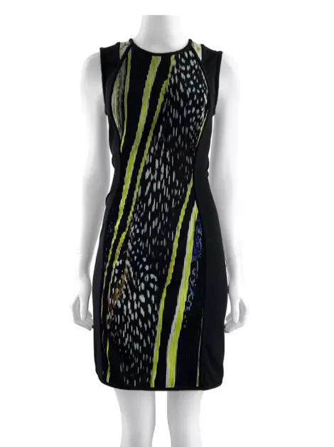 Vestido Roberto Cavalli Drapeado Multicolor