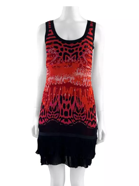 Vestido Roberto Cavalli Jacquard Estampado
