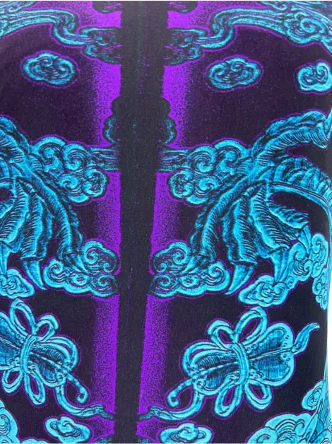 Vestido Roberto Cavalli Malha Estampada