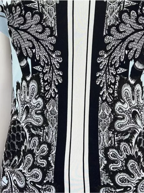 Vestido Roberto Cavalli Reto Estampado