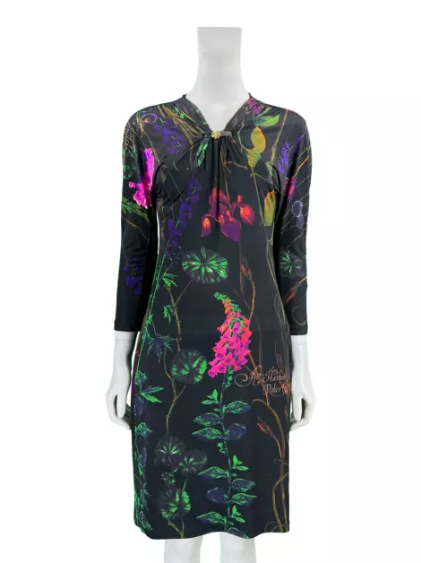 Vestido Roberto Cavalli Tecido Estampado