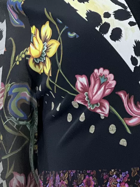 Vestido Roberto Cavalli Tecido Estampado