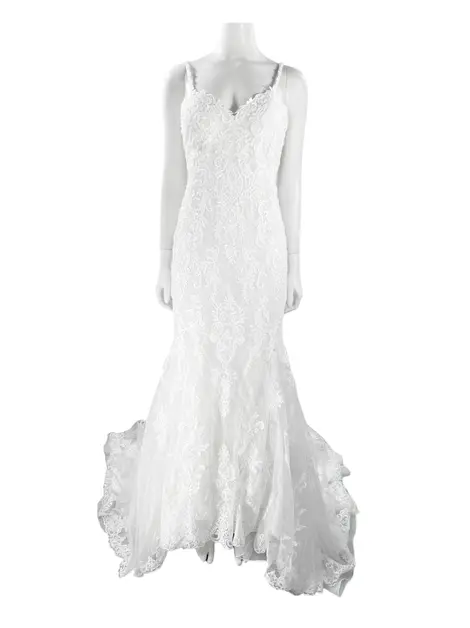 Vestido Rosa Clará Rendado Off White