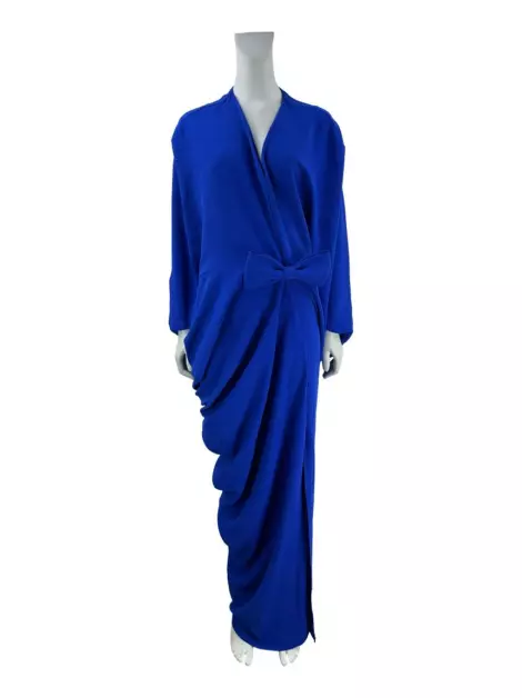 Vestido Sandro Barros Assimétrico Azul