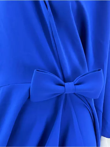 Vestido Sandro Barros Assimétrico Azul