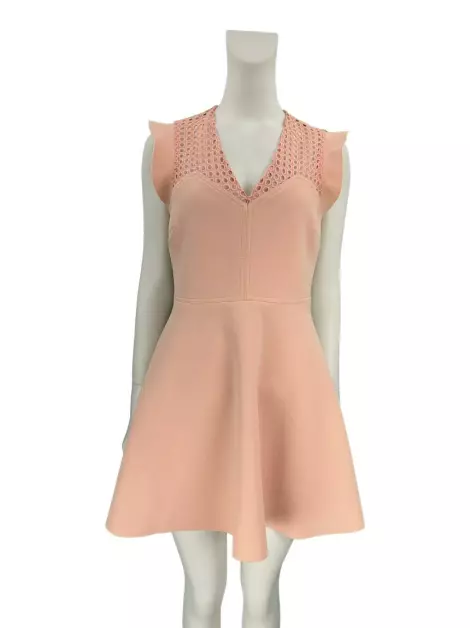 Vestido Sandro Tecido Rosa