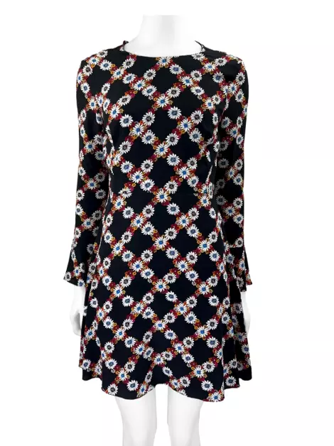 Vestido Sandro Seda Estampada