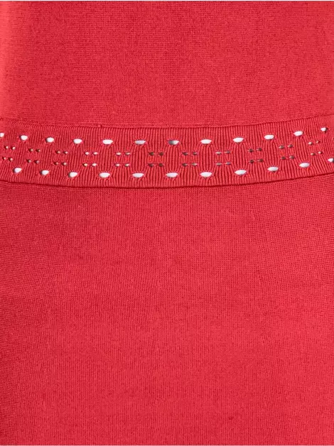 Vestido Sandro Texturizado Terracota