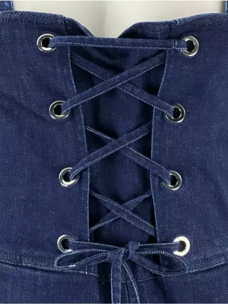 Vestido See By Chloé Amarração Jeans Azul