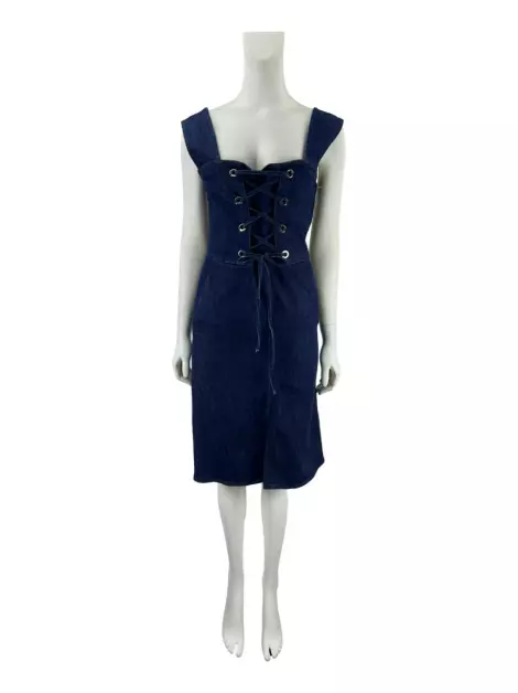 Vestido See By Chloé Amarração Jeans Azul