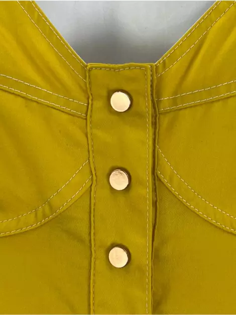 Vestido See By Chloé Tecido Amarelo