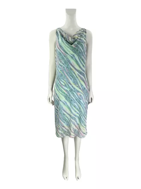 Vestido Shoulder Tecido Estampado