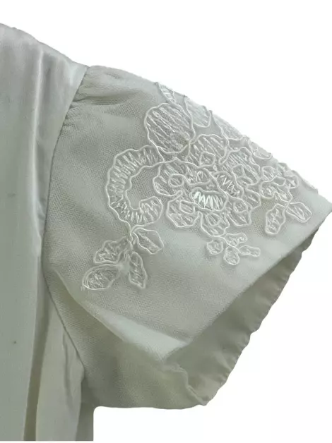 Vestido Silmara Bordado Off White