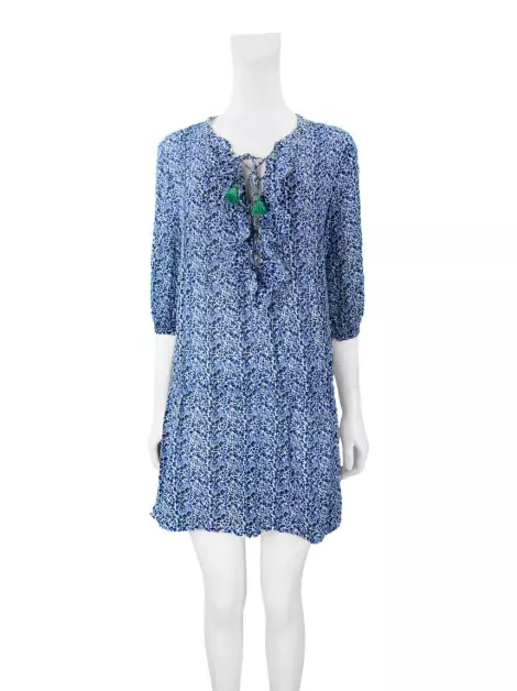 Vestido Sofia By Vix Estampado Azul