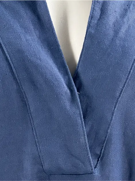 Vestido SouQ Linho Azul