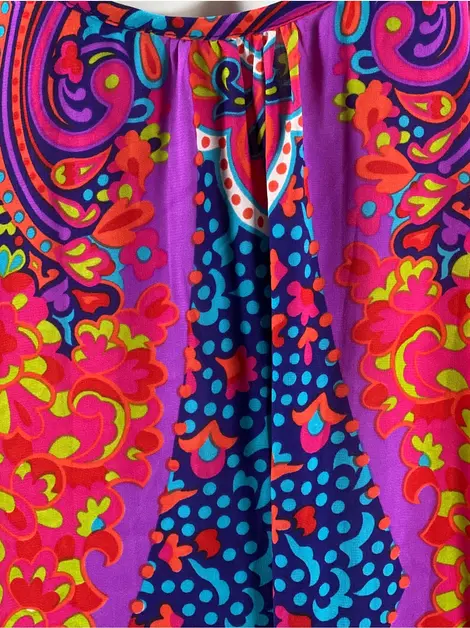 Vestido SouQ Tecido Estampado