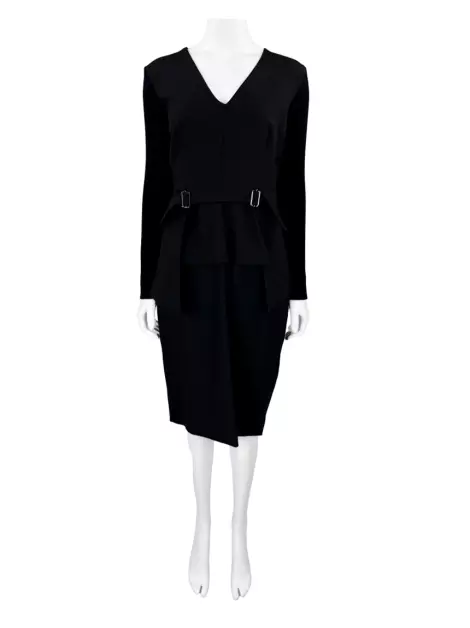 Vestido Sportmax Lã Preto