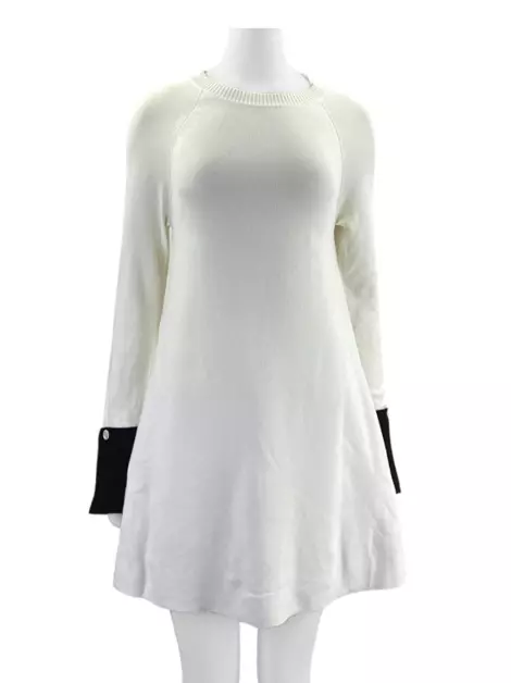 Vestido Sportmax Manga Longa Branco