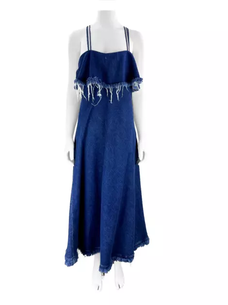 Vestido Sportmax Denim Azul