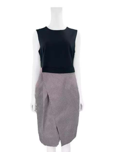 Vestido Sportmax Texturizado Bicolor