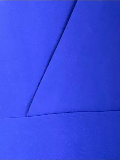 Vestido Tahari Arthur S. Levine Texturizado Azul