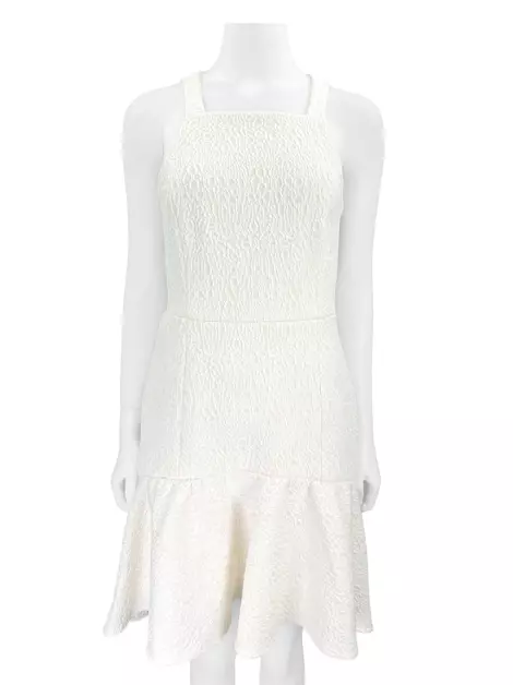 Vestido Tibi Texturizado Branco