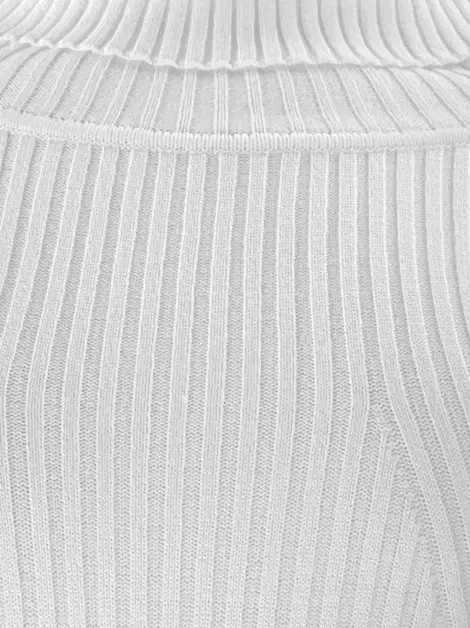 Vestido Tig Canelado Branco