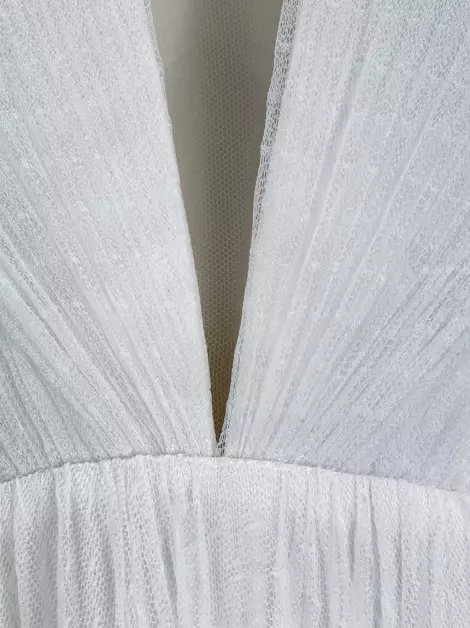 Vestido Trinitá Noiva Tule Off White