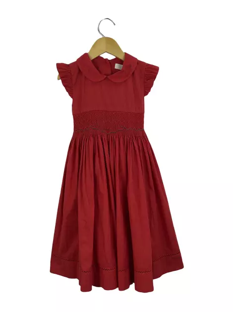 Vestido Trousseau Franzido Vermelho