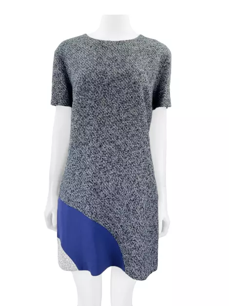 Vestido Tufi Duek Texturizado Cinza