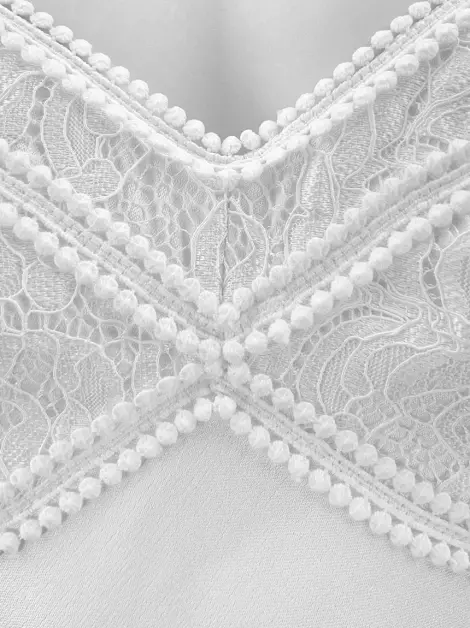 Vestido Tufi Duek Renda Branca