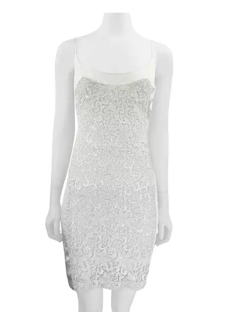 Vestido Tufi Duek Seda Branca